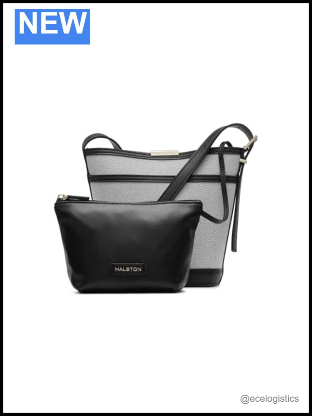 Faux Leather Adjustable Strap Bucket Handbag Shoulder Bag